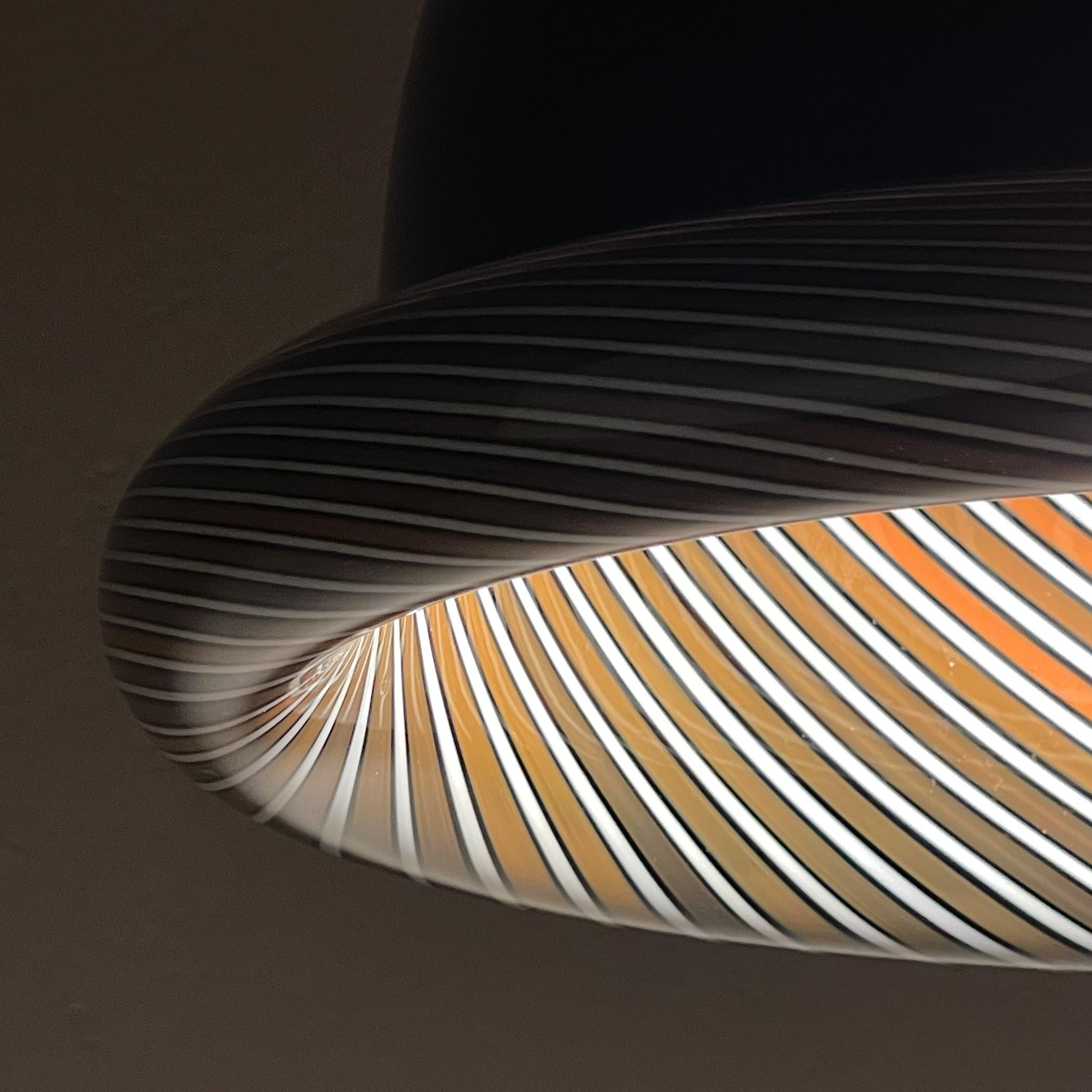 Lampe suspendue vintage Murano noir, Italie 1960s en vente 6