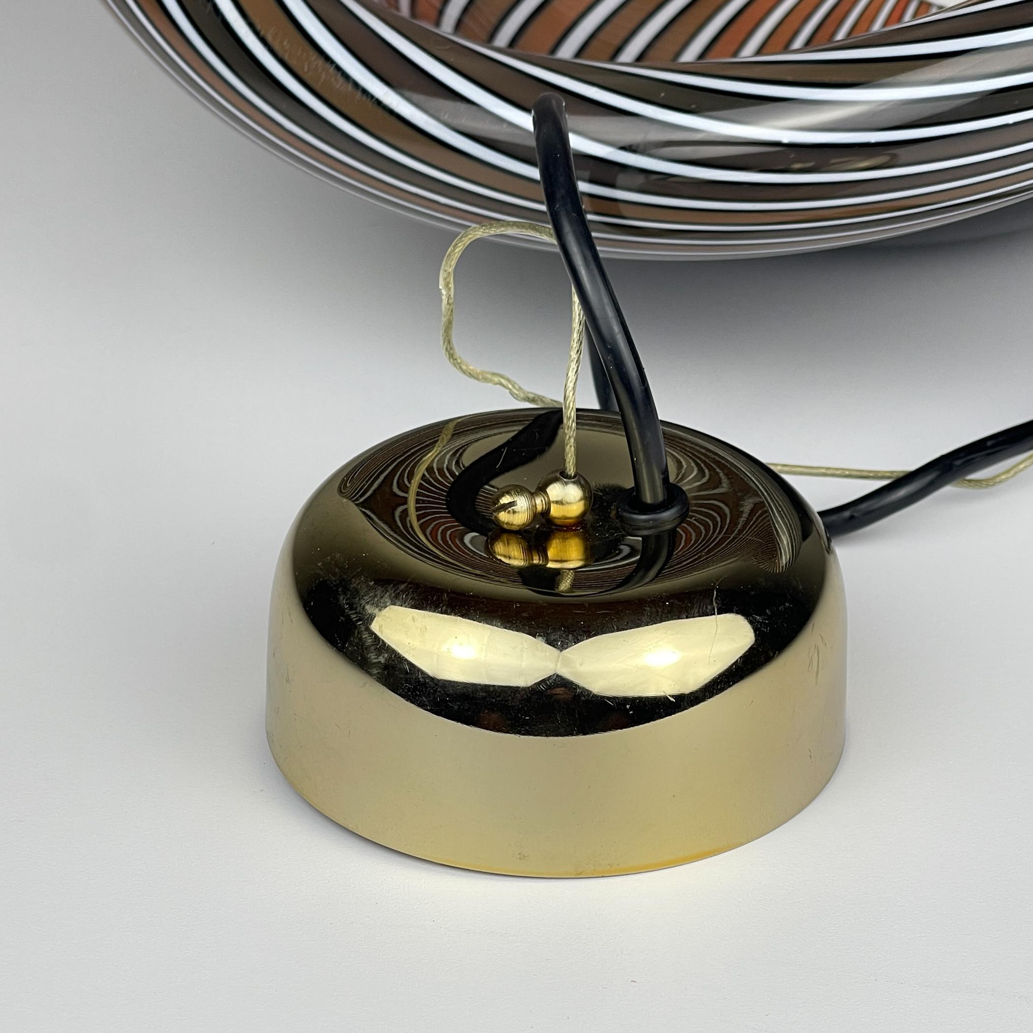 Lampe suspendue vintage Murano noir, Italie 1960s en vente 12