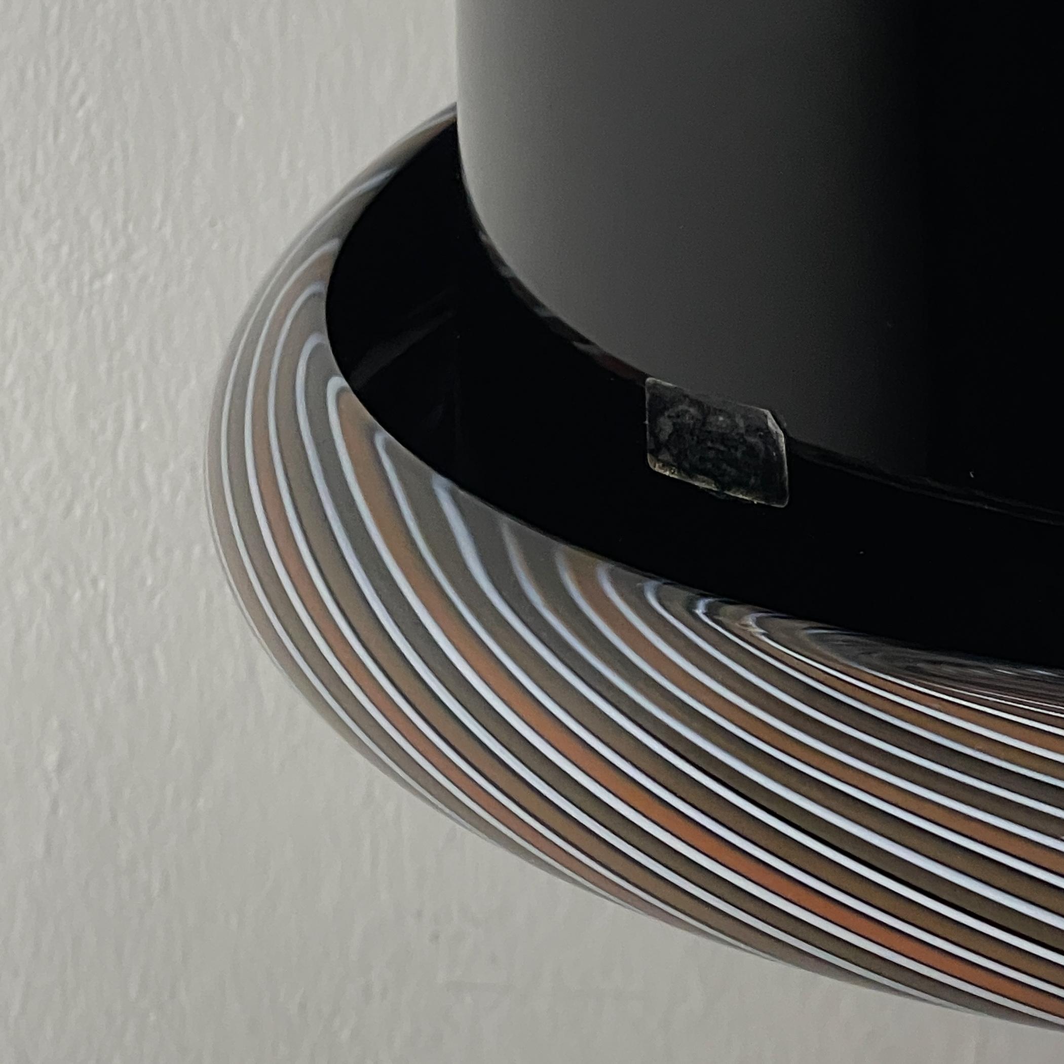 Lampe suspendue vintage Murano noir, Italie 1960s en vente 2