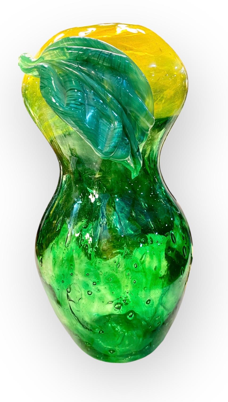 Vaso per limoni in vetro soffiato di Murano d'epoca in vendita 2