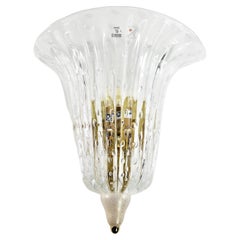 Vintage Murano Bullicante & Gold Aventurine Wall Sconce by Barovier & Toso