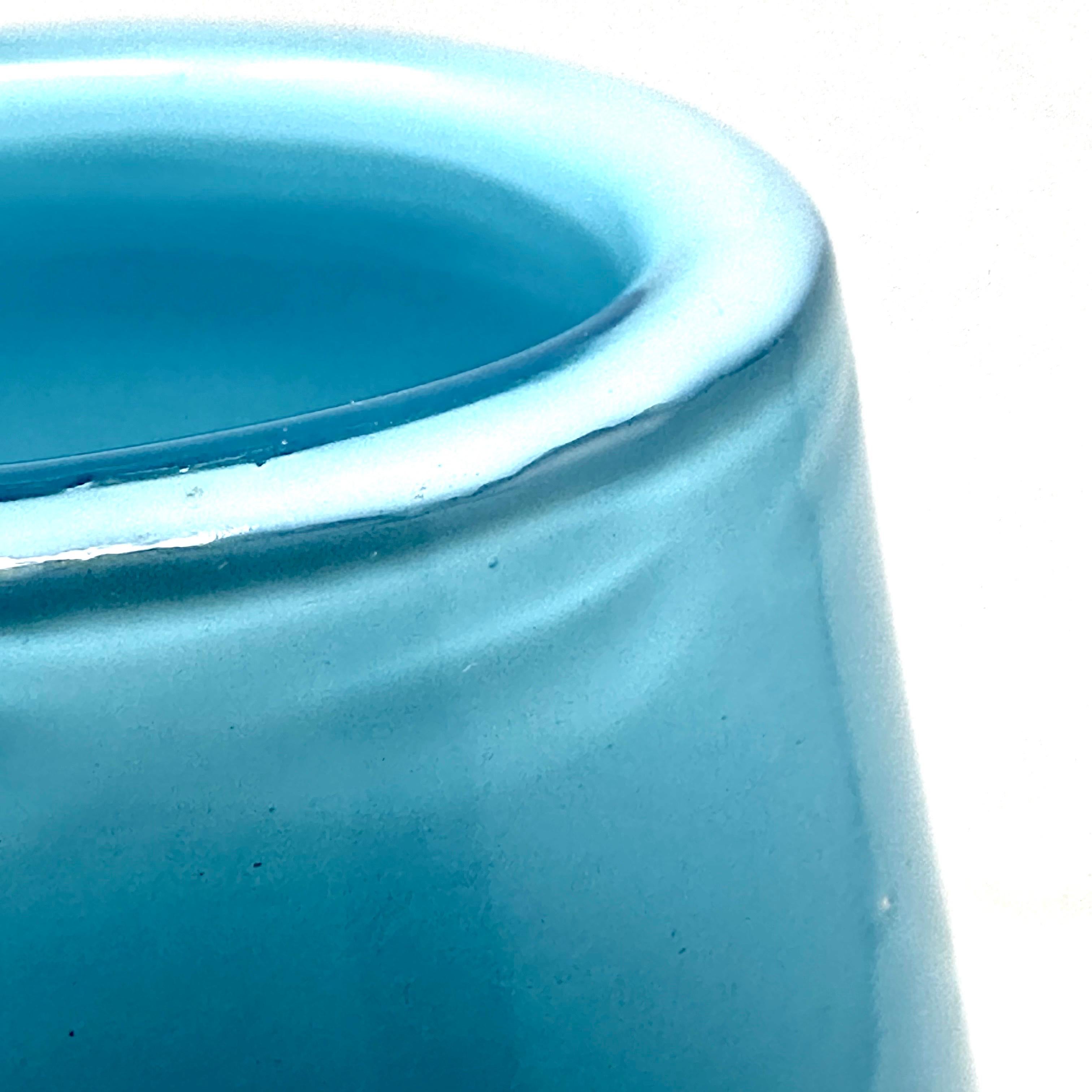 XX secolo Vaso in vetro opalino incamiciato di Murano d'epoca in vendita