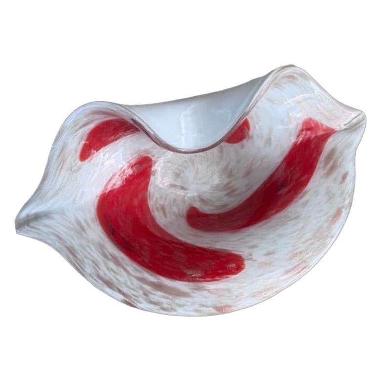 Vintage Murano Cendrier Plateau d'Accent Plat en vente