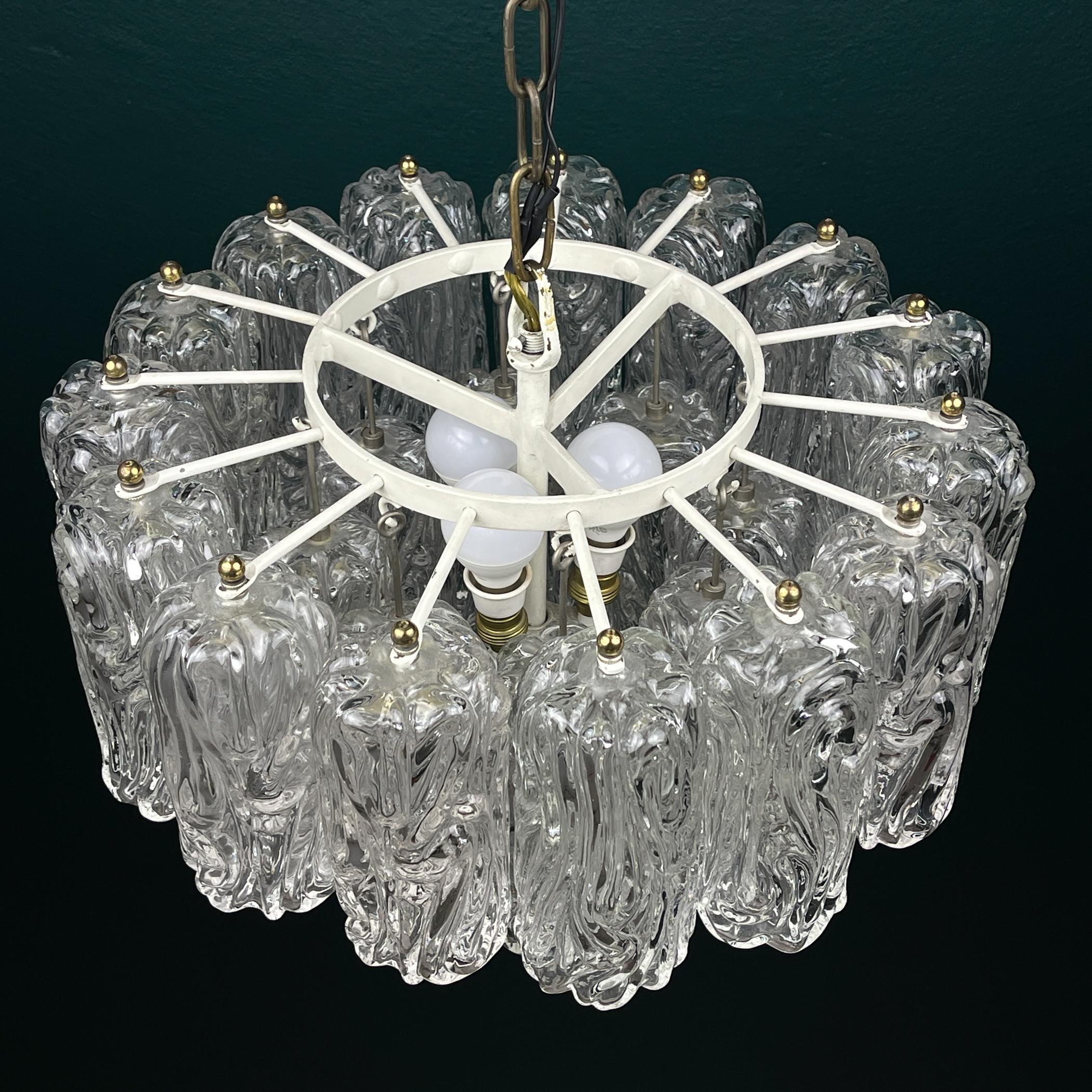 Araña vintage de Murano de Barovier & Toso, Italia, años 50 en venta 3