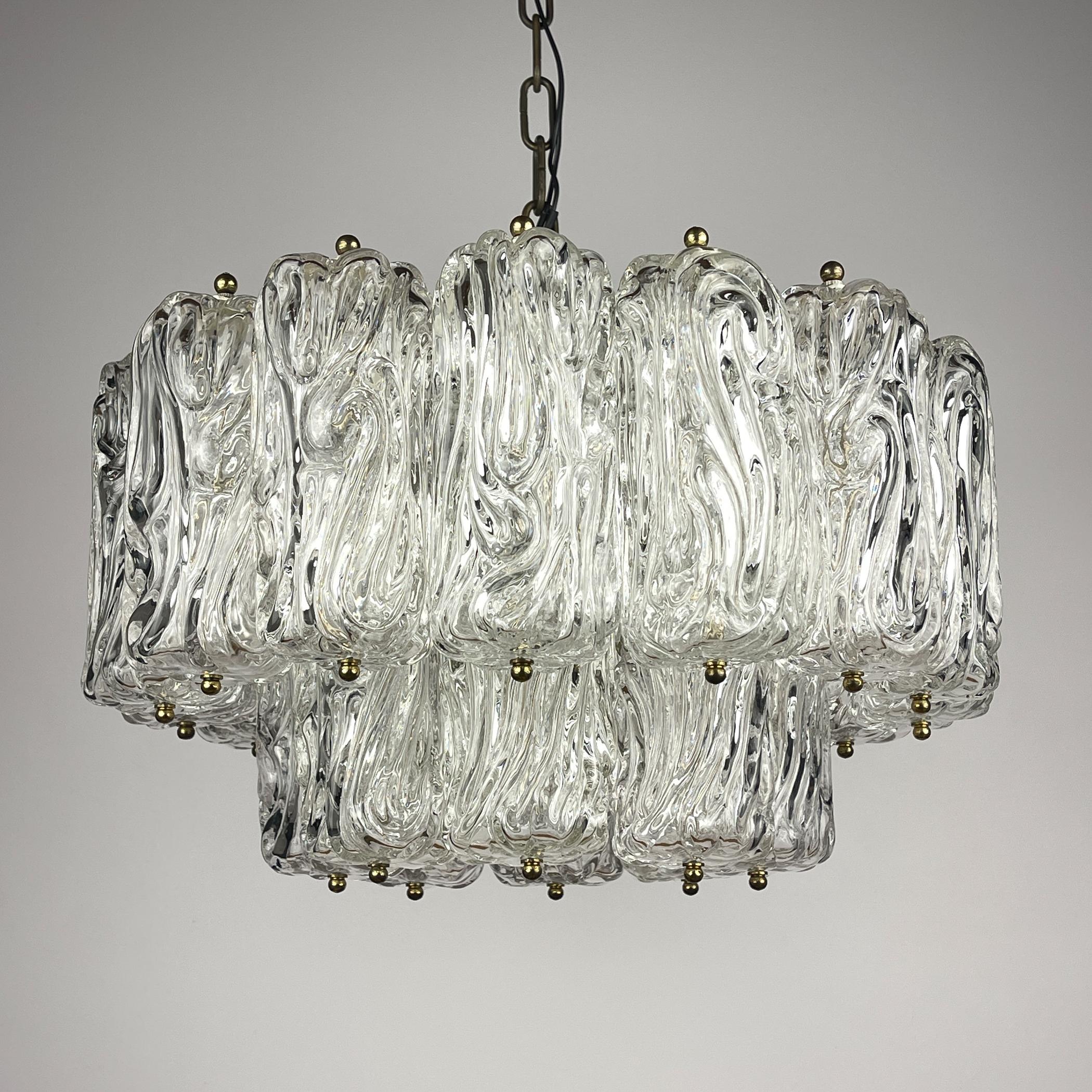 Araña vintage de Murano de Barovier & Toso, Italia, años 50 en venta 4