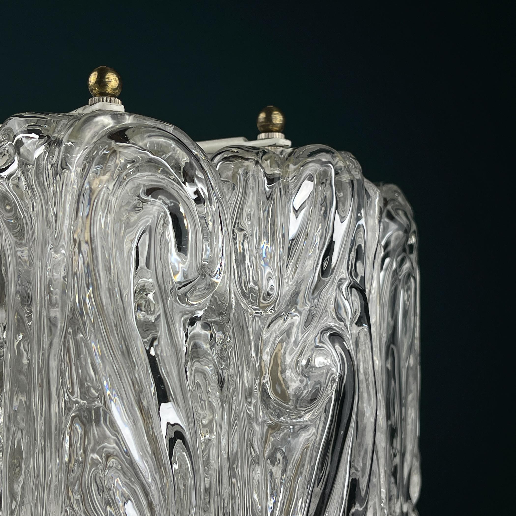 Araña vintage de Murano de Barovier & Toso, Italia, años 50 en venta 7