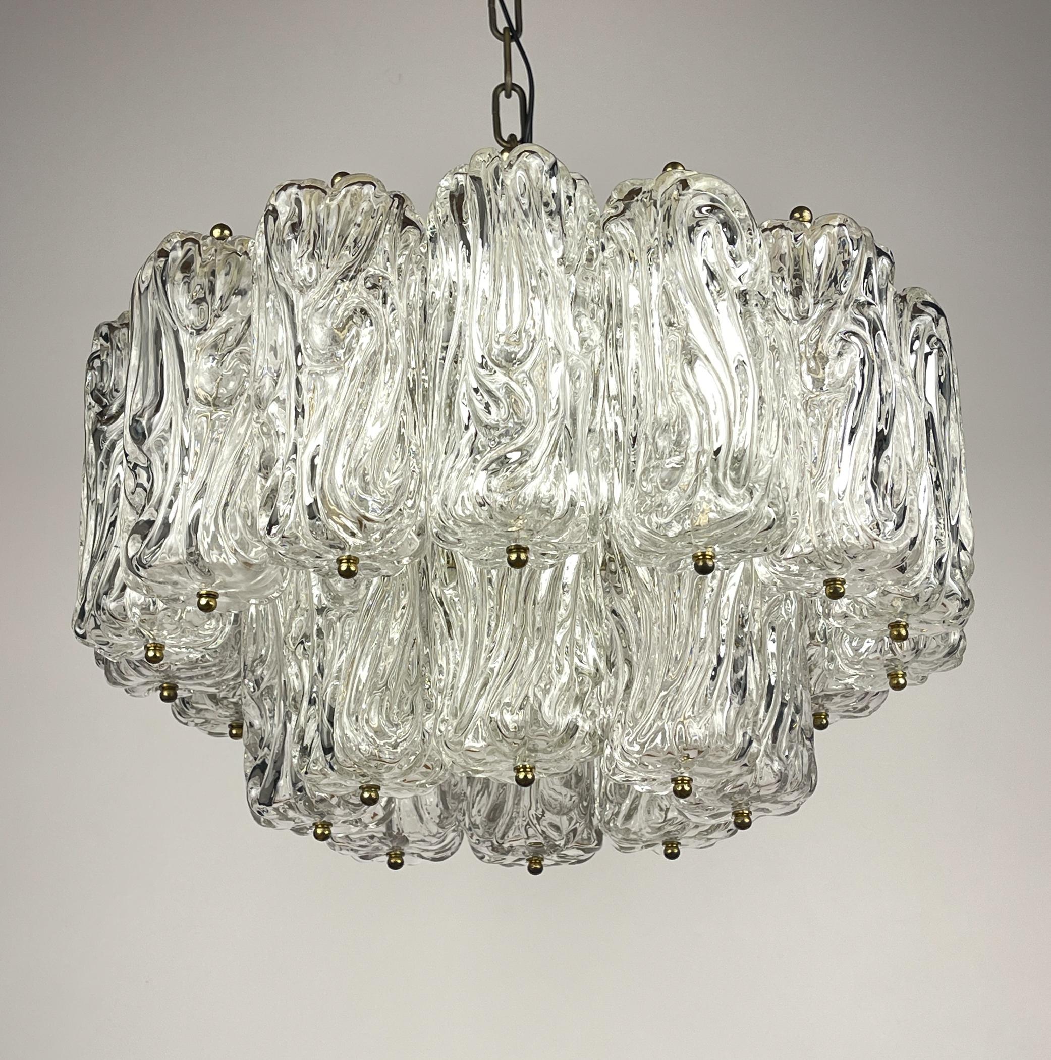 Araña vintage de Murano de Barovier & Toso, Italia, años 50 en venta 10