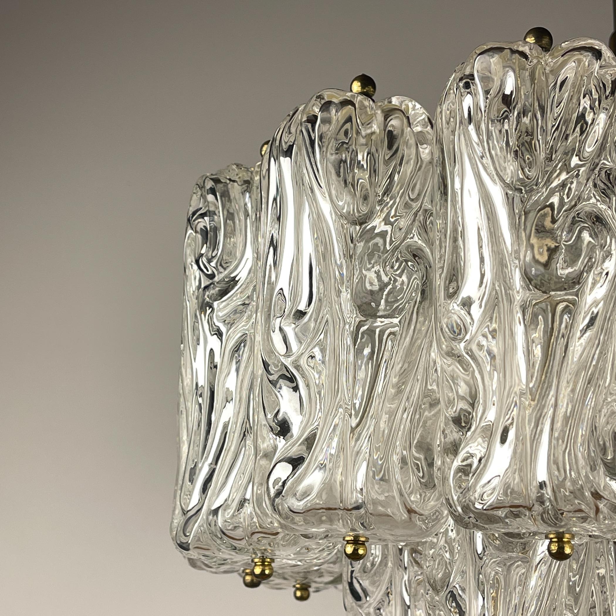 Araña vintage de Murano de Barovier & Toso, Italia, años 50 en Bueno estado para la venta en Miklavž Pri Taboru, SI