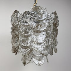 Araña vintage de Murano de Mazzega, Italia Años 70