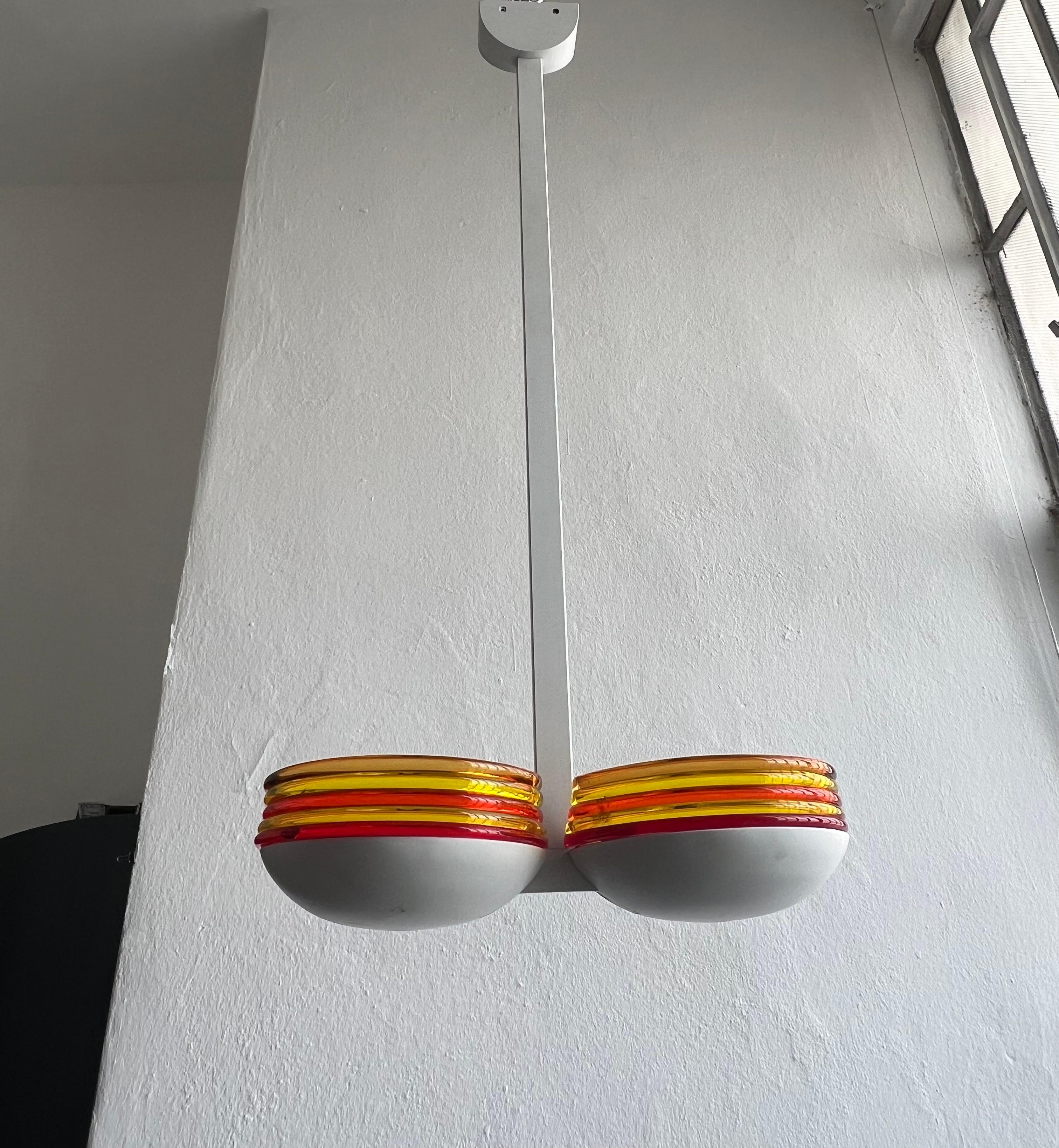 Lustre Vintage Murano de Roberto Pamio pour Leucos/Vetri Murano en vente 8