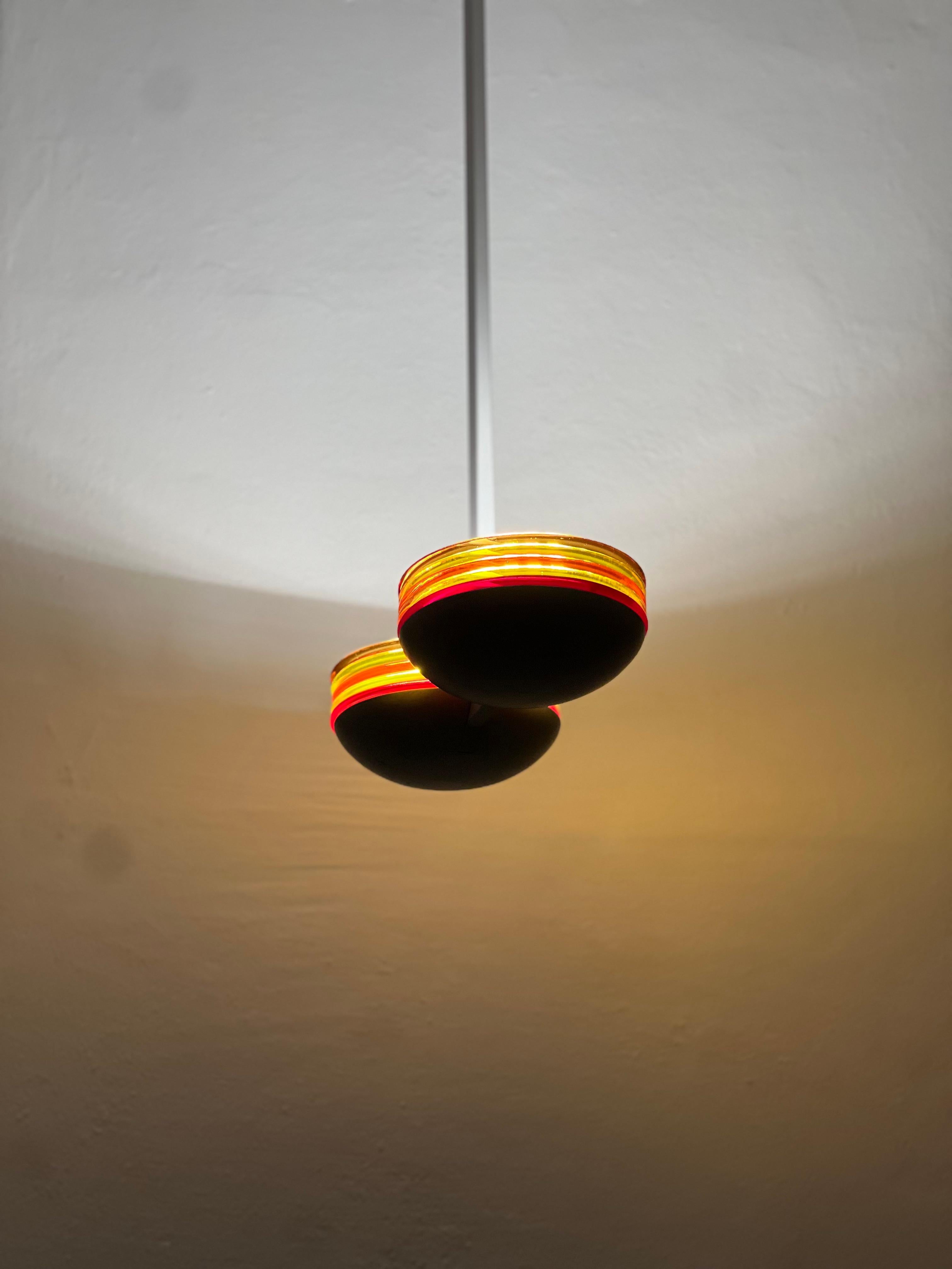 Moderne Lustre Vintage Murano de Roberto Pamio pour Leucos/Vetri Murano en vente