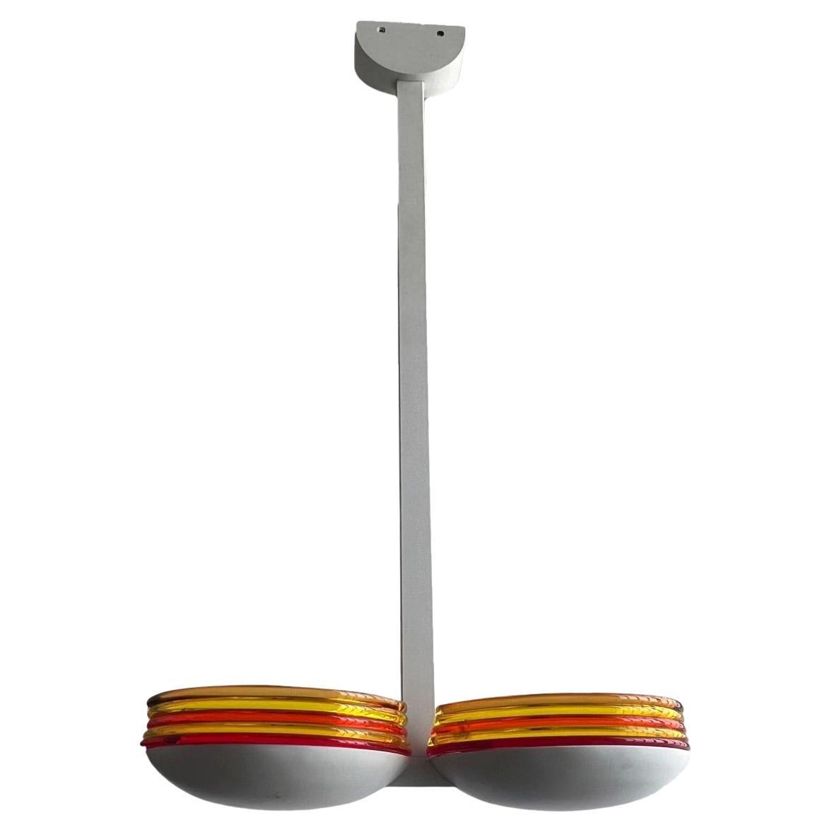 Lustre Vintage Murano de Roberto Pamio pour Leucos/Vetri Murano en vente