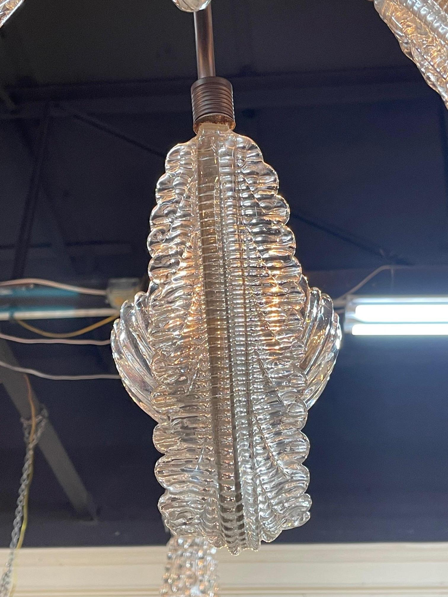 Mid-20th Century Vintage Murano Chandelier For Sale
