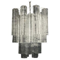 Vintage murano chandelier Tronchi by Toni Zuccheri for Venini Italy 1960s 