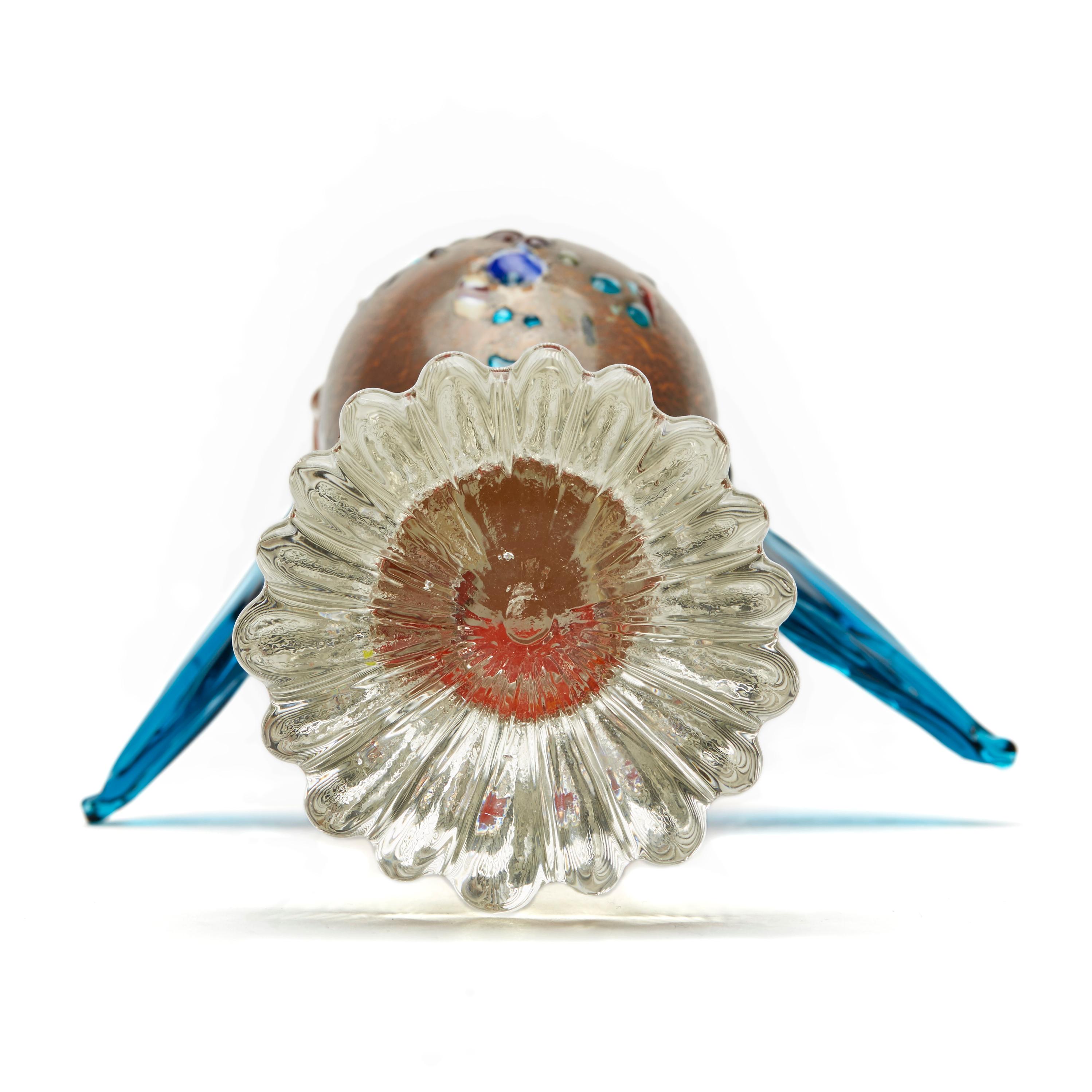 Mid-20th Century Vintage Murano Coloured Glass Bird For Sale