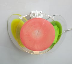 Vintage Murano Glass Disc Sconce