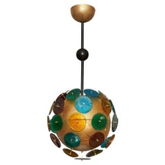 Retro Murano Disc Sputnik Chandelier