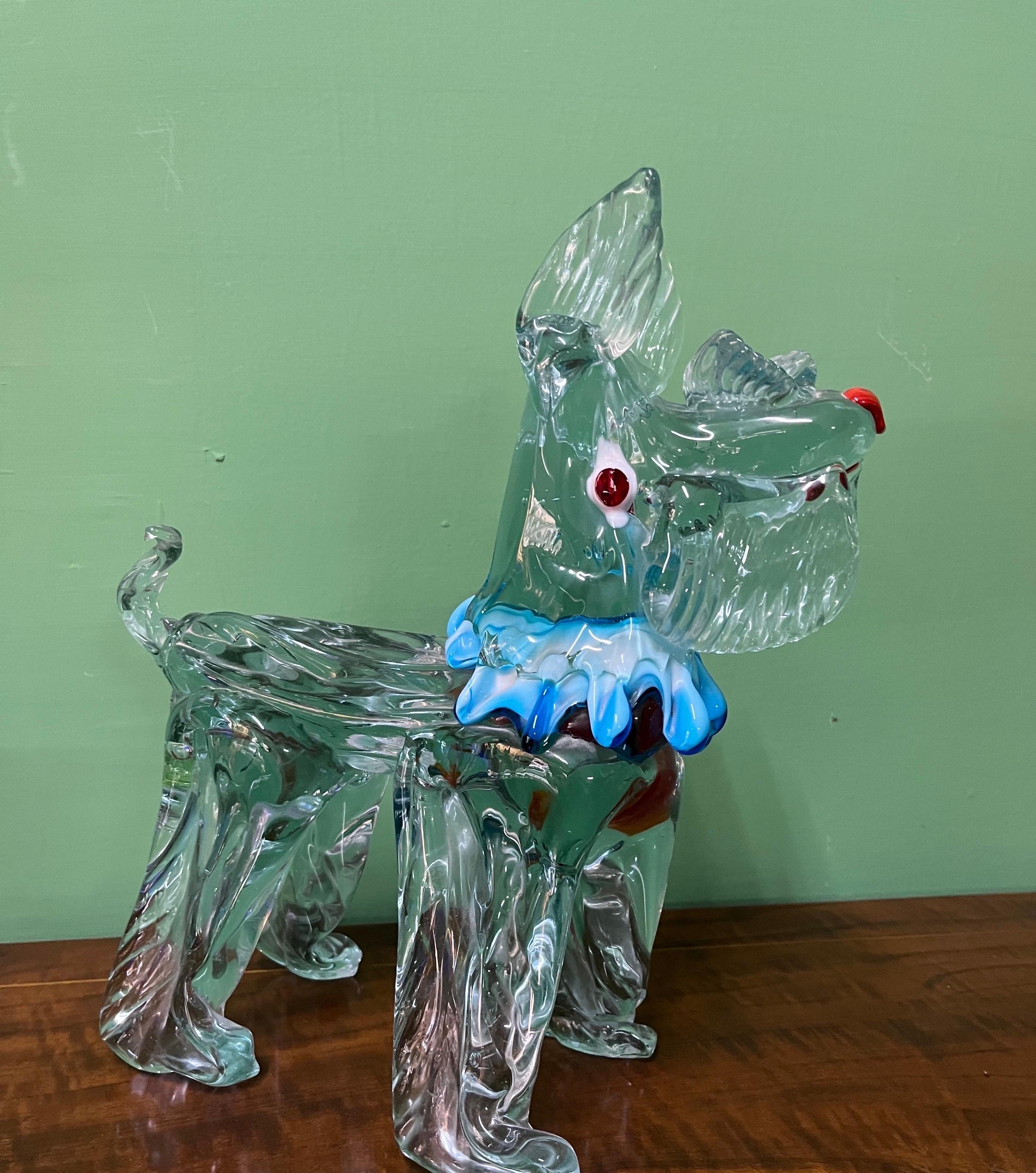 Vintage Murano Dog 1950s  In Excellent Condition For Sale In Foggia, FG