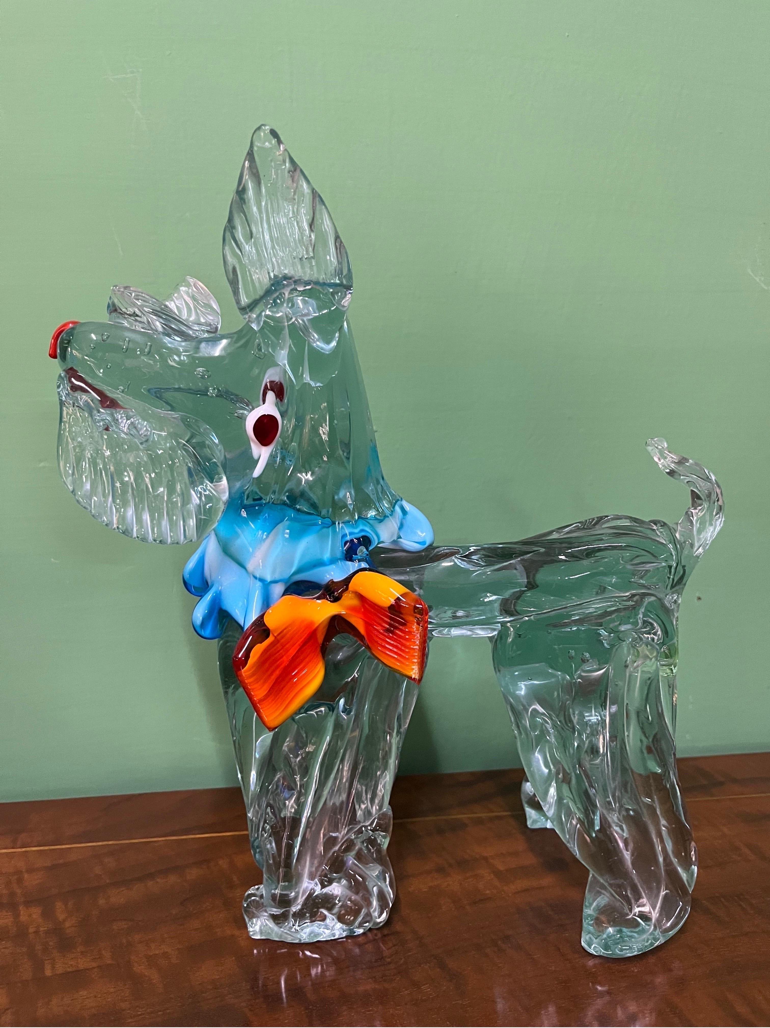 Mid-20th Century Vintage Murano Dog 1950s  For Sale