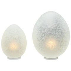 Vintage Murano Egg Lamps