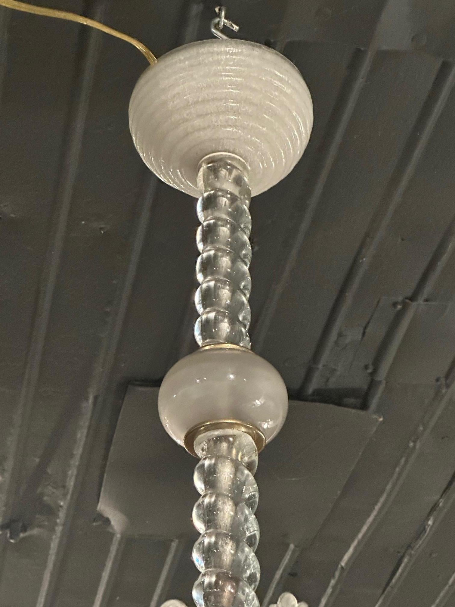 Lampadario d'epoca di Murano squisito e raro in vendita 3