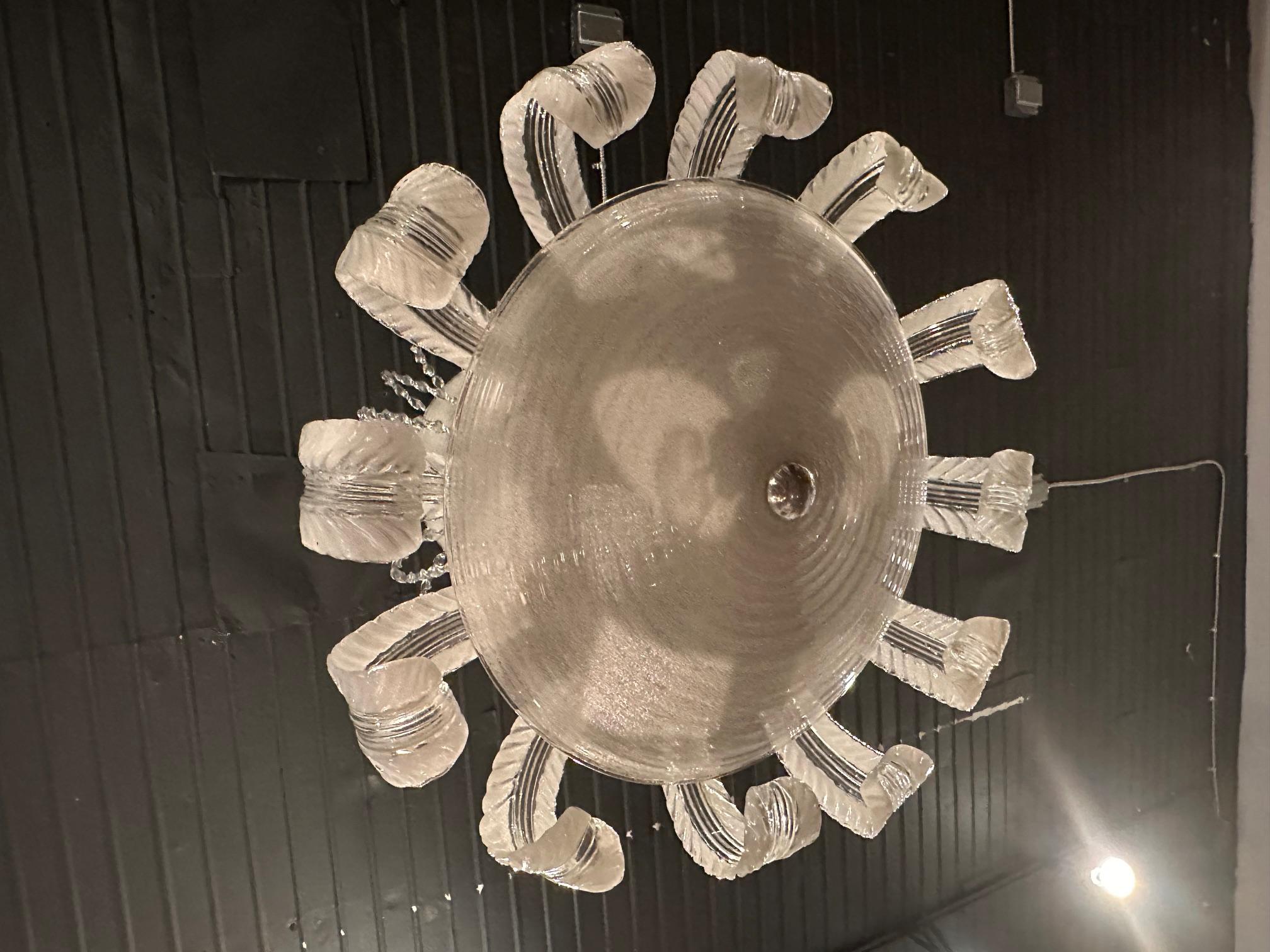 Lampadario d'epoca di Murano squisito e raro in vendita 6