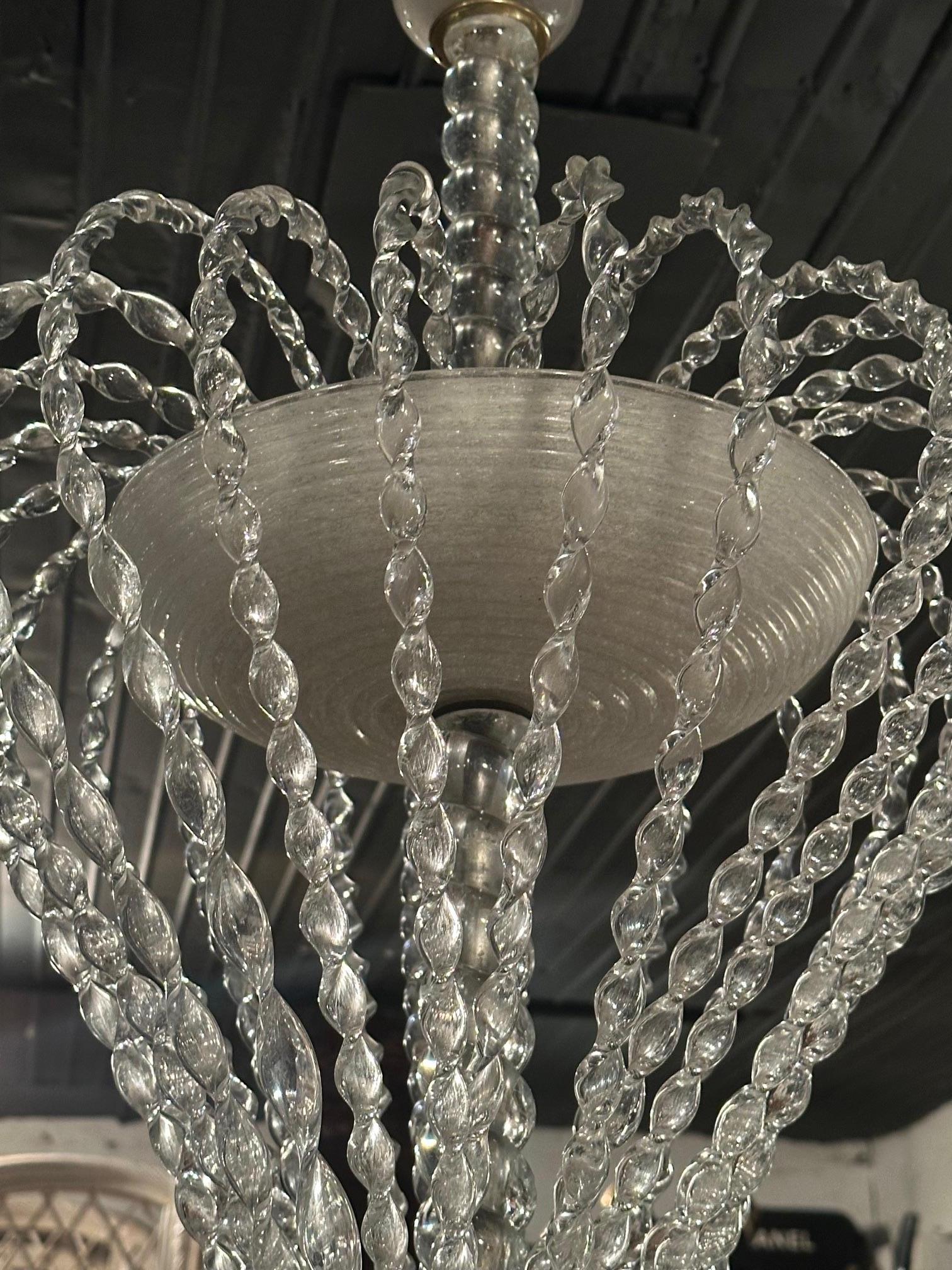 Lampadario d'epoca di Murano squisito e raro in vendita 1