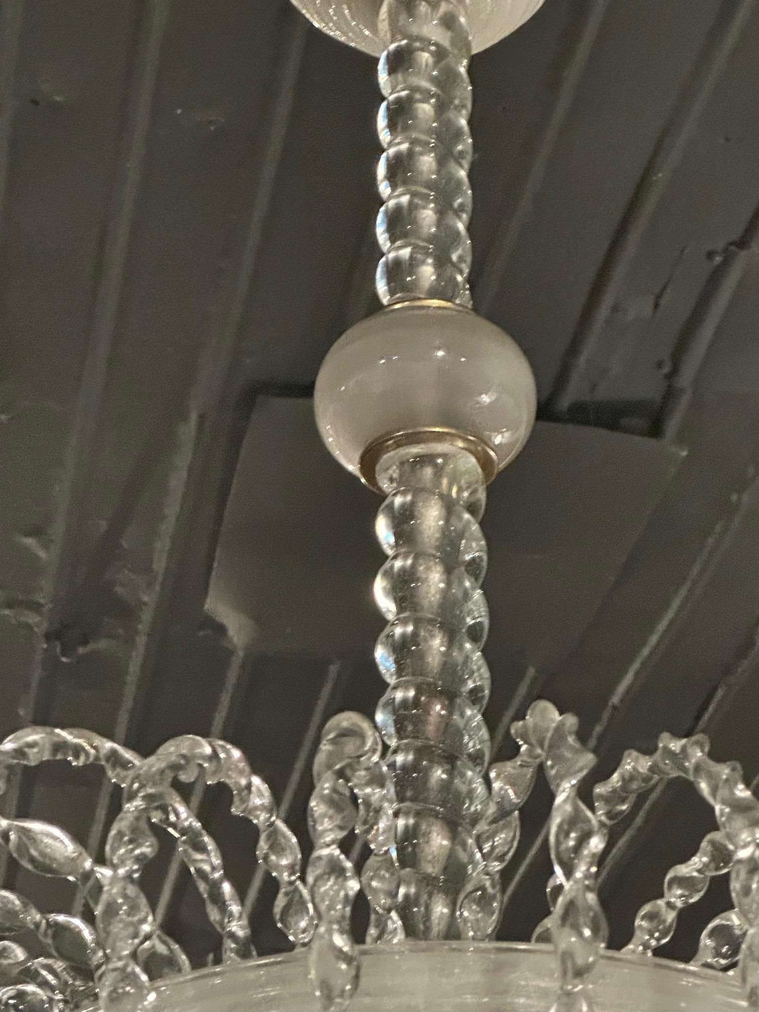 Lampadario d'epoca di Murano squisito e raro in vendita 2