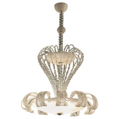 Lampadario d'epoca di Murano squisito e raro