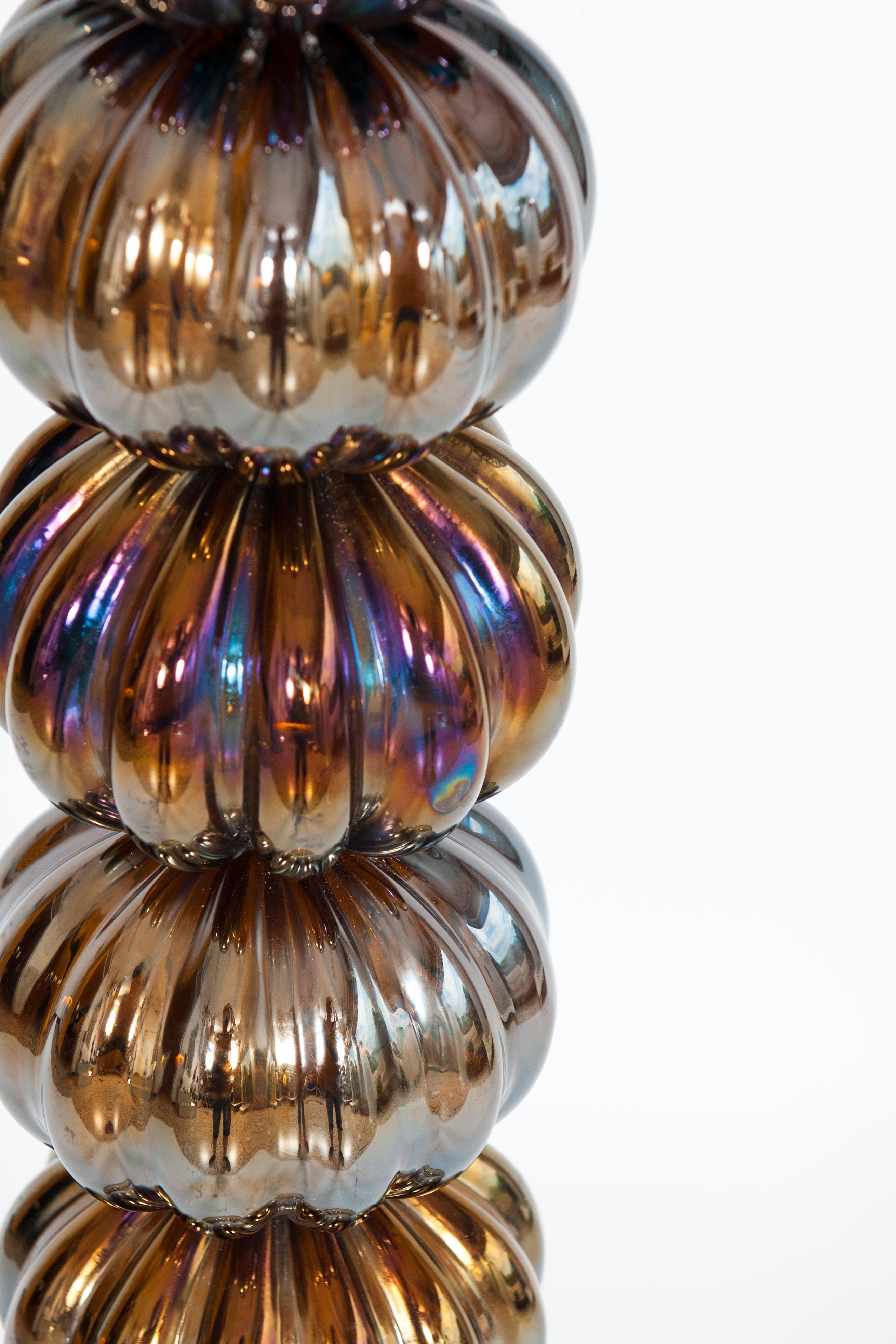 Vintage Murano Gallery Schillernde organische moderne Stehlampe, 1980er Jahre (Italienisch) im Angebot