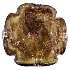 Vintage Murano Glass Ashtray / Bowl / Dish by Galliano Ferro-Has Original Label