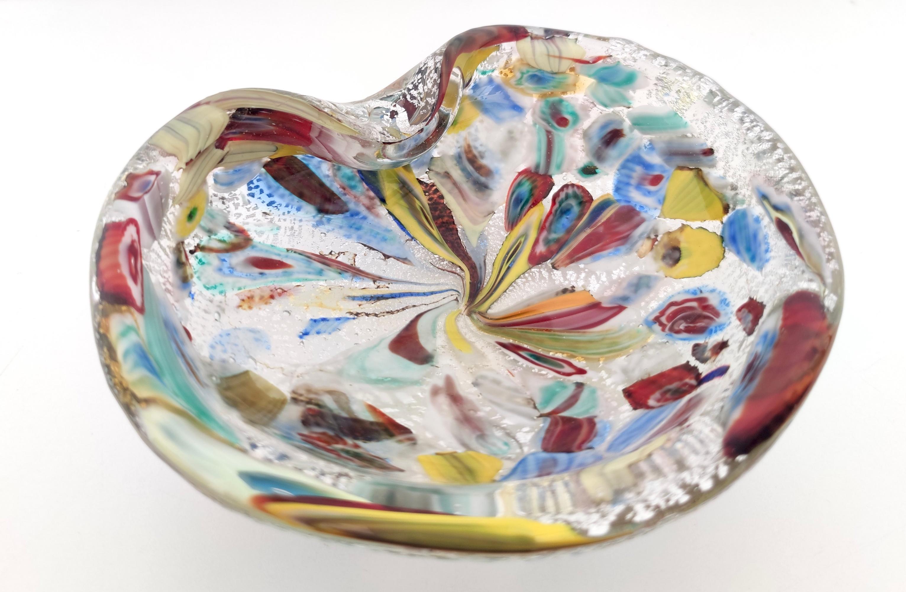 Mid-20th Century Vintage Murano Glass Ashtray / Vide-Poche by Giulio Radi for Avem For Sale