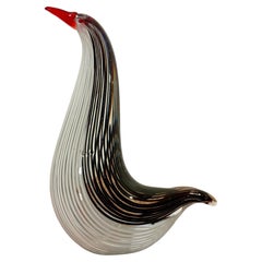 Vintage-Vogelskulptur aus Muranoglas, Dino Martens zugeschrieben