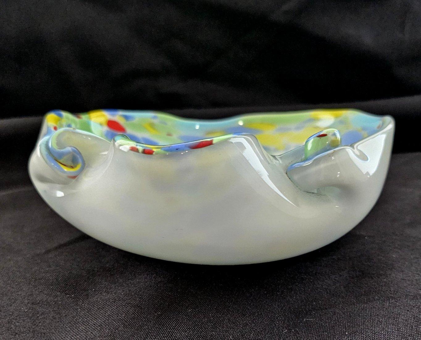 20th Century Vintage Murano Glass Bowl by Fratelli Toso For Sale