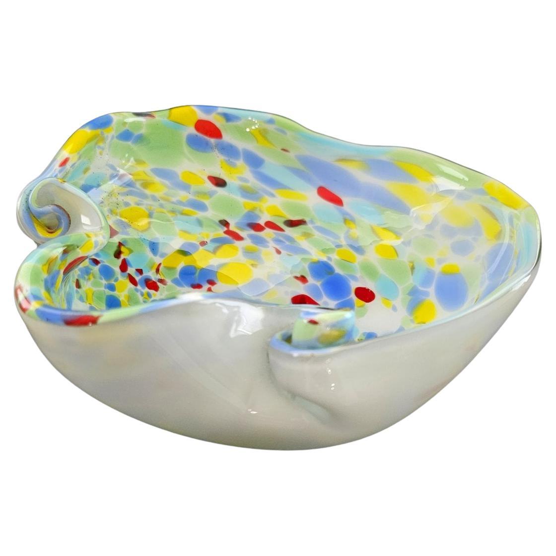 Vintage Murano Glass Bowl by Fratelli Toso