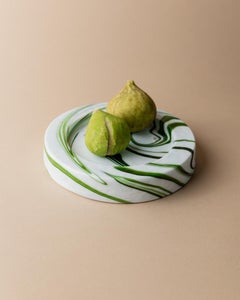 Vintage Murano Glass Bowl by Sergio Asti For Venini – Swirl Green, 1970s