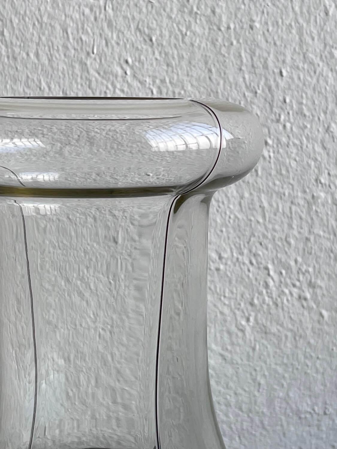 Cristal de Murano vintage de Renato Toso - Fratelli Toso - Jarrón de Murano macizo Italiano en venta