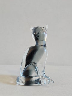 Vintage Murano Glass Cat Figurine by Carlo Moretti