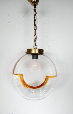 Murano Glass Ceiling Lamp by Toni Zuccheri, Italy, 1970's