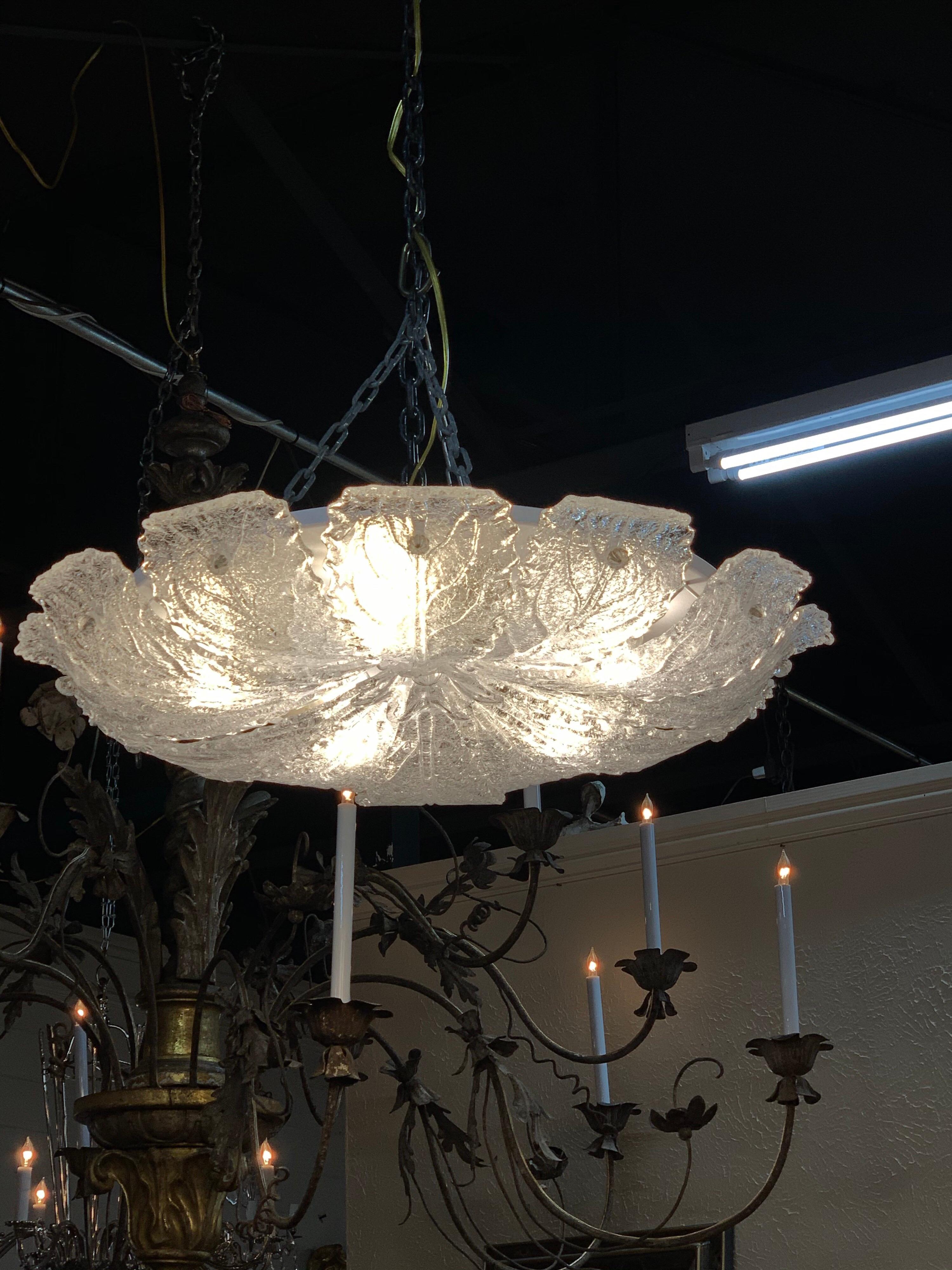 vintage murano glass ceiling light