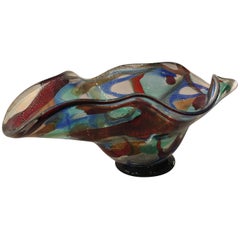 Vintage Murano Glass Centerpiece Bowl by Sergio Costantini