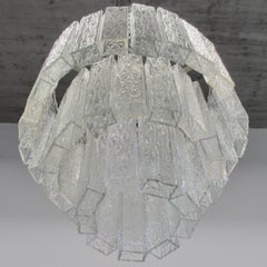 Araña de cristal MURANO vintage de Fratelli TOSO. Italia Años 60