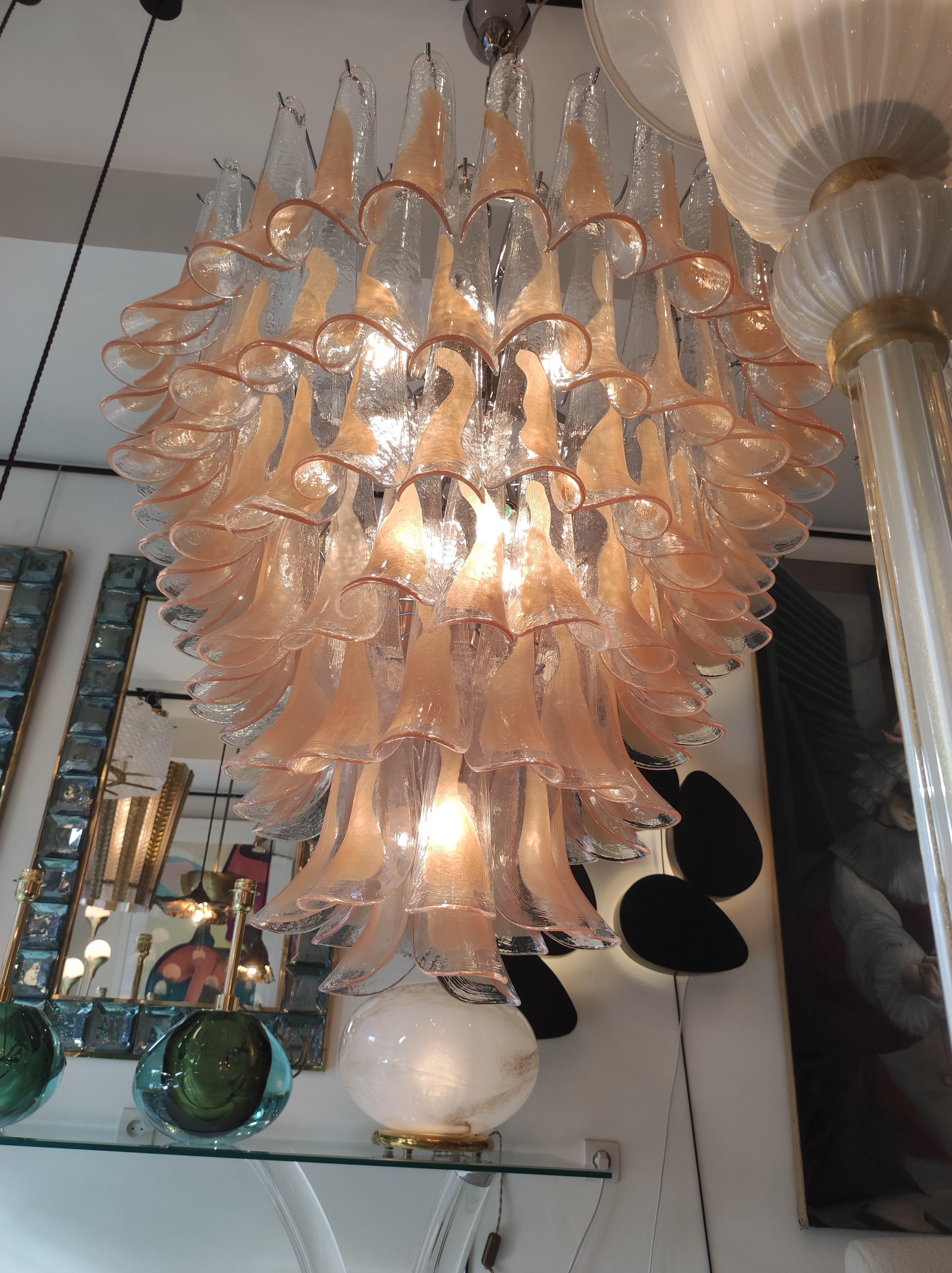 Vintage Murano Glass Chandelier by Novaresi For Sale 5