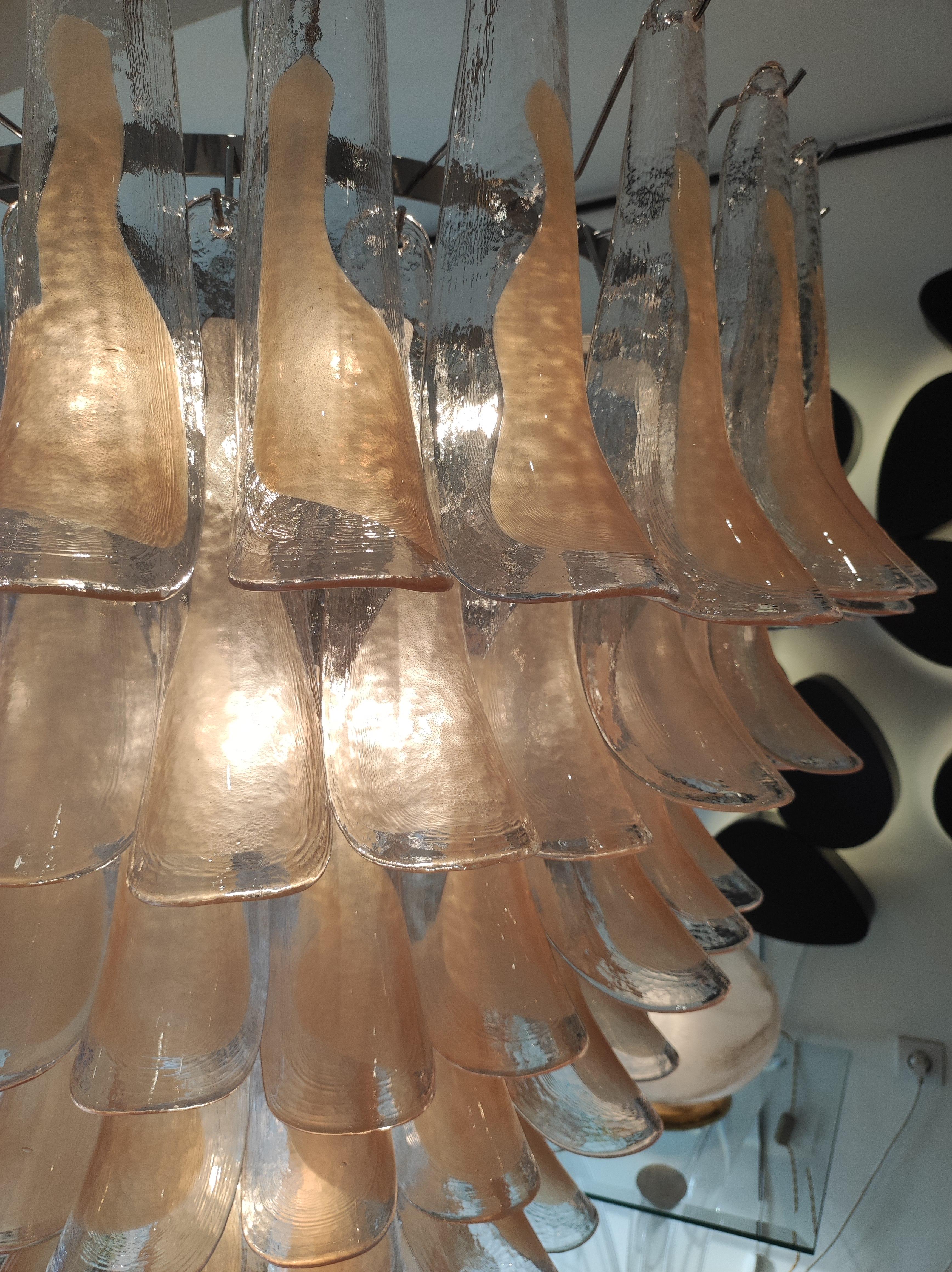 Vintage Murano Glass Chandelier by Novaresi For Sale 6