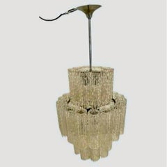 Vintage Murano Glass Chandelier by Toni Zuccheri for Venini, 1960s