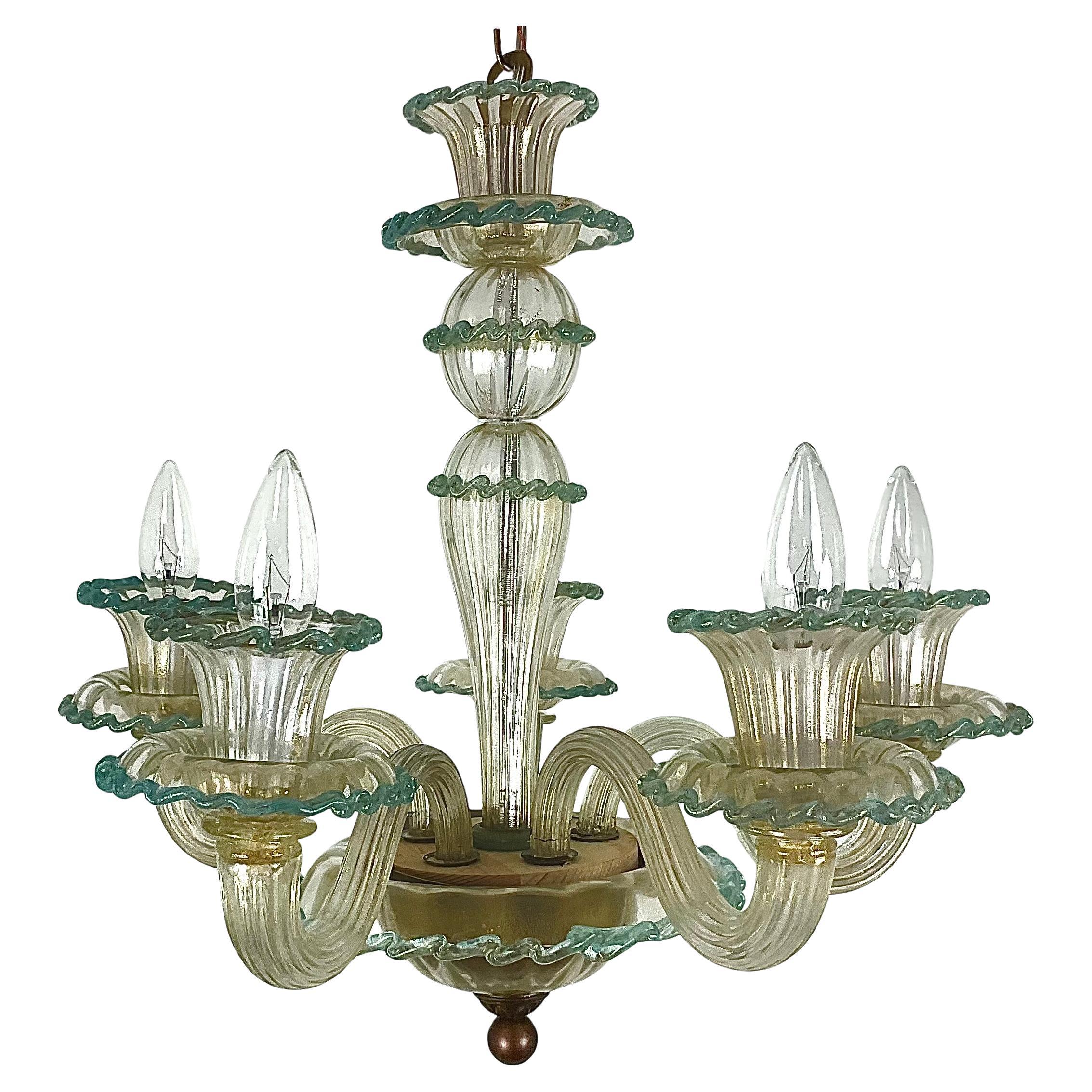 Vintage Murano Glass Chandelier