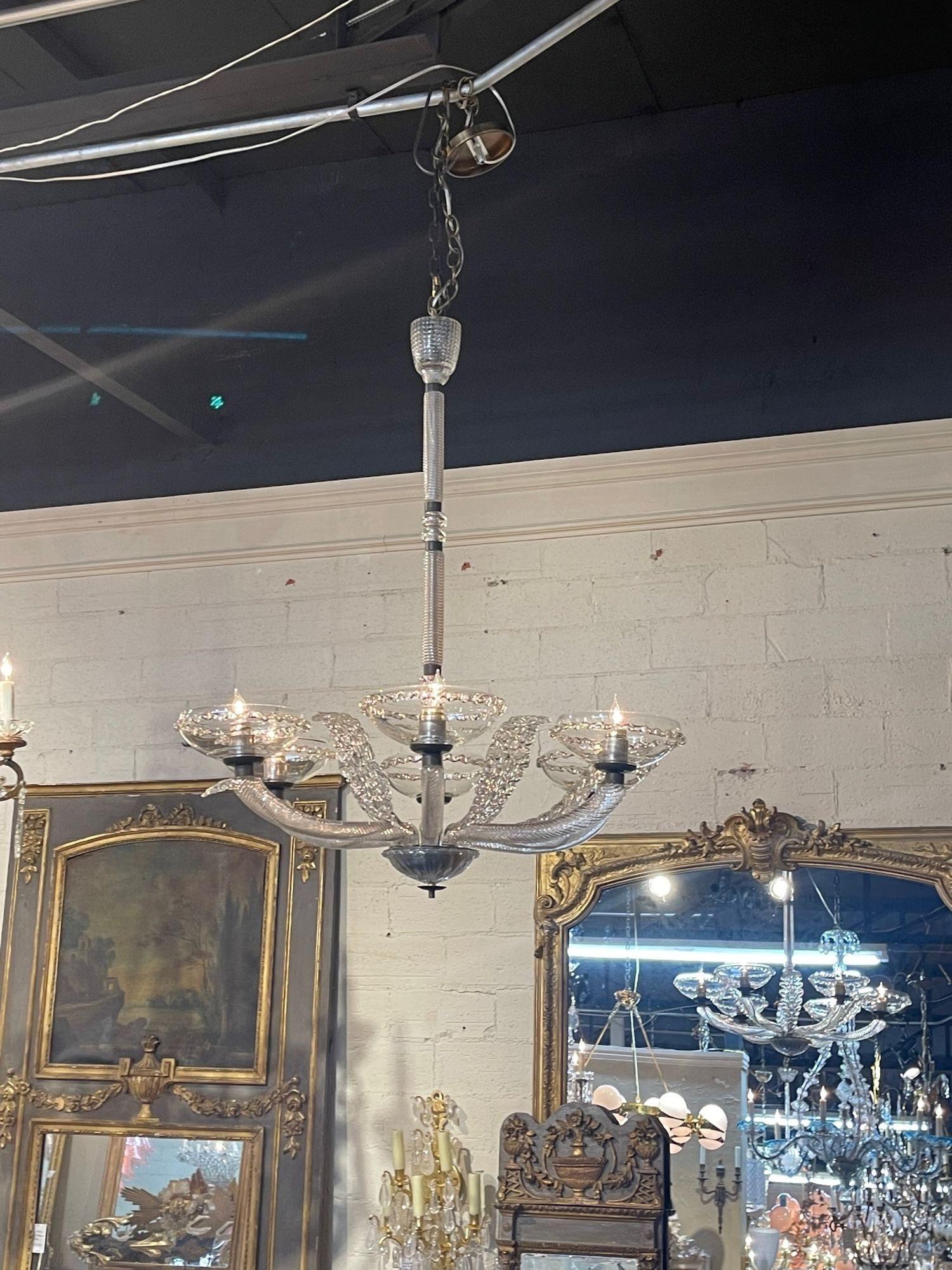 vintage murano glass chandelier for sale