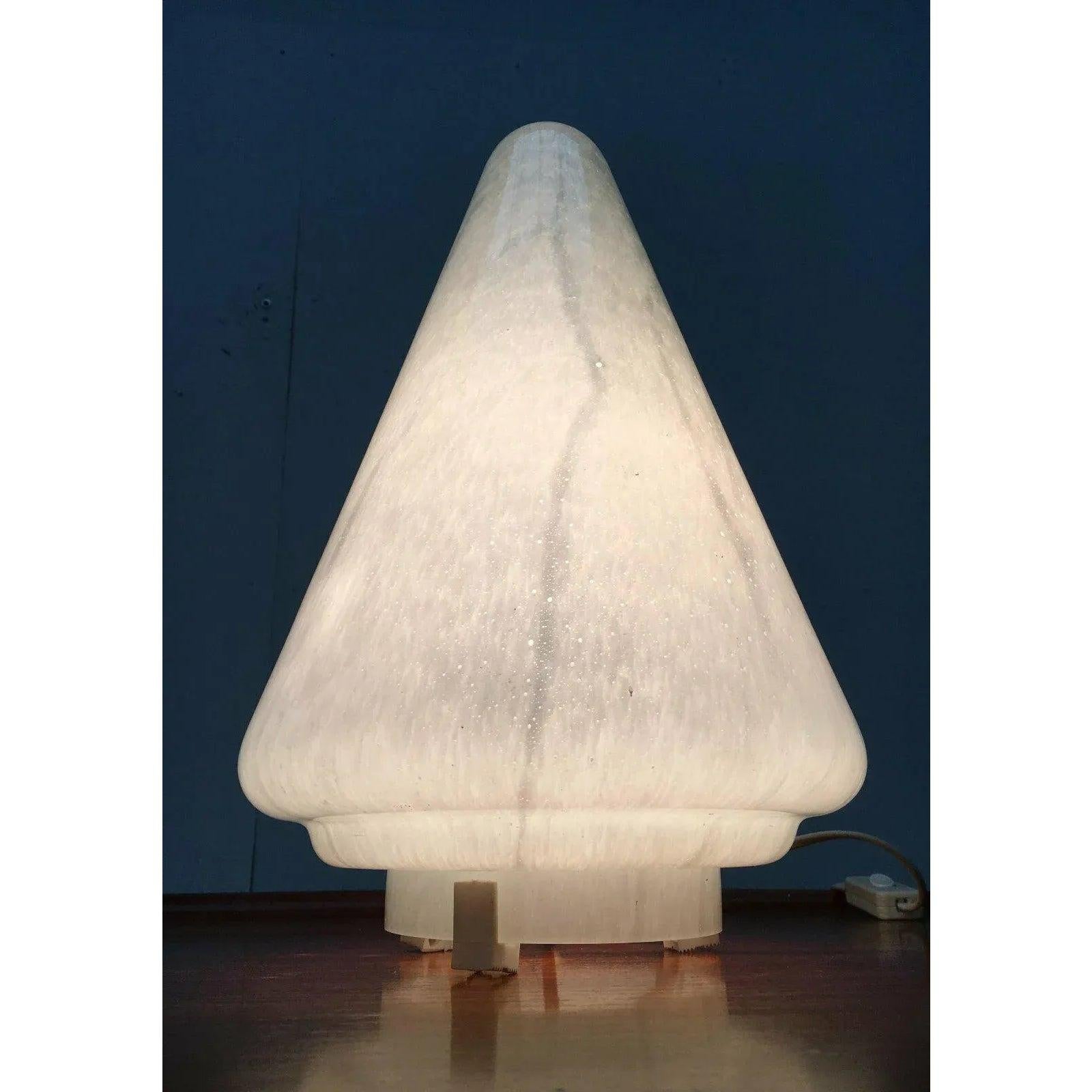 Vintage Murano Glass Cone Table Lamp, 1970s For Sale 6