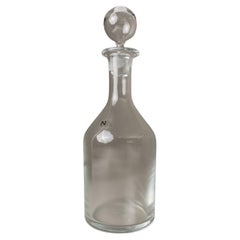 Vintage Murano Glass Decanter with Stopper, Italy, 1980s