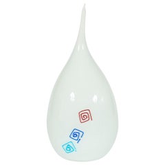 Obra de arte decorativa vintage en cristal de Murano, atribuida a Donà, años 80